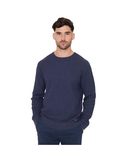 Threadbare Herentrui Met Staleyhall-Logo (Denim) in het Blue voor heren