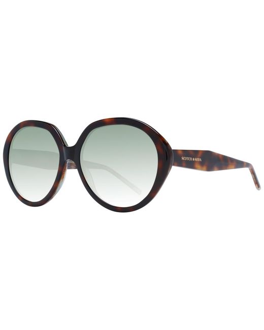 Scotch & Soda Brown Round Gradient Sunglasses With Frames