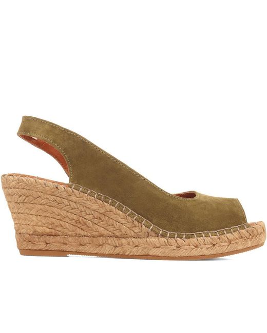 Jones Bootmaker Brown Rosanna Slingback Wedges