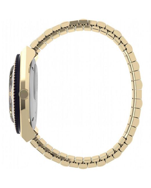 Timex Metallic Q Celestial Watch Tw2V53600 Stainless Steel (Archived)