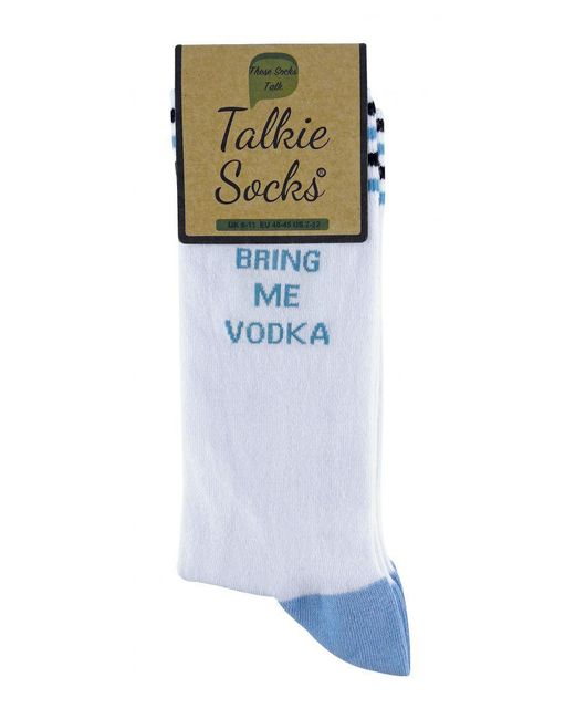 Sock Snob Blue Talkie Socks