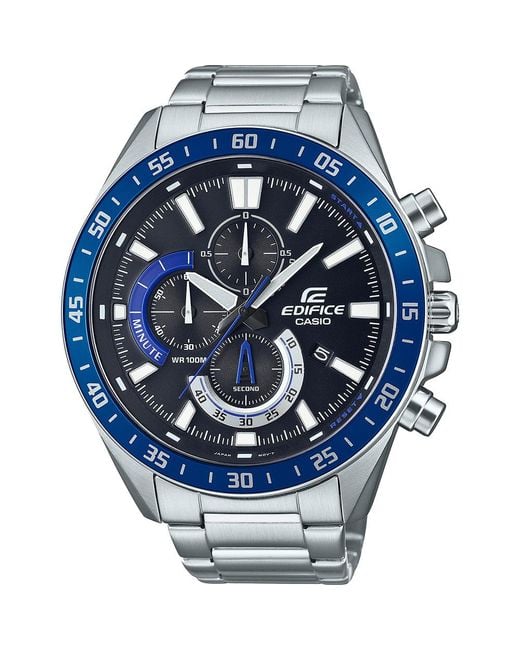 G-Shock Blue Edifice Watch Efv-620D-1A2Vuef Stainless Steel (Archived) for men
