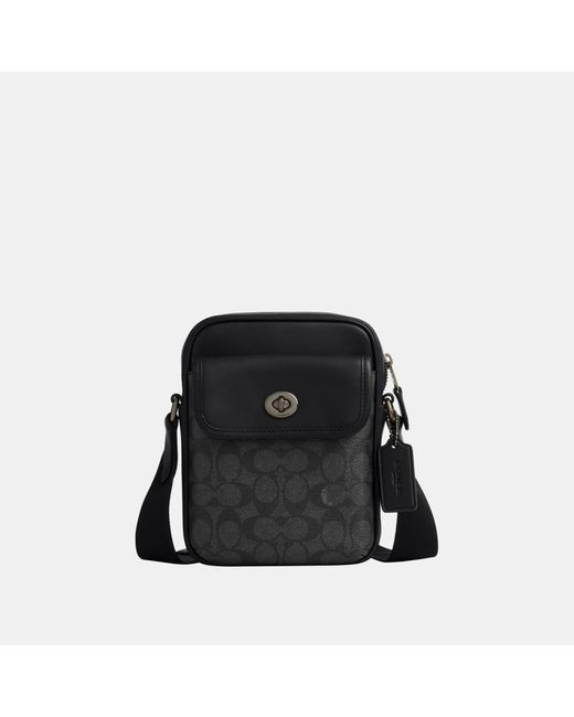 COACH Black Turnlock Crossbody for men
