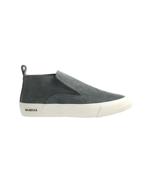 Seavees Black Huntington Middle Greyboard Suede Shoes Leather for men