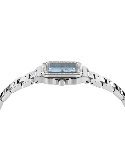 Versace Blue Greca Edge Watch Ve5G00726 Stainless Steel