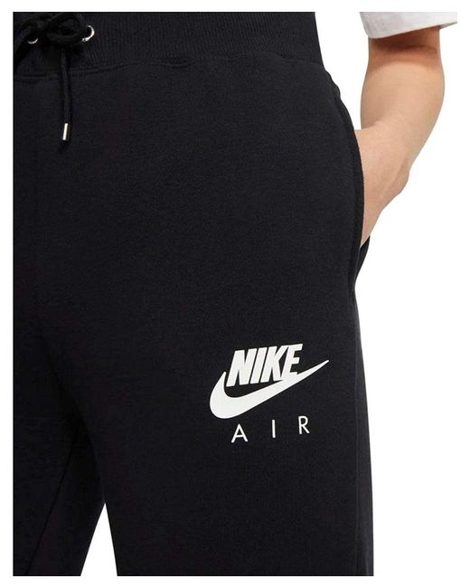 Nike Black Air Slim Fit Fleece Joggers Nsw Cotton for men