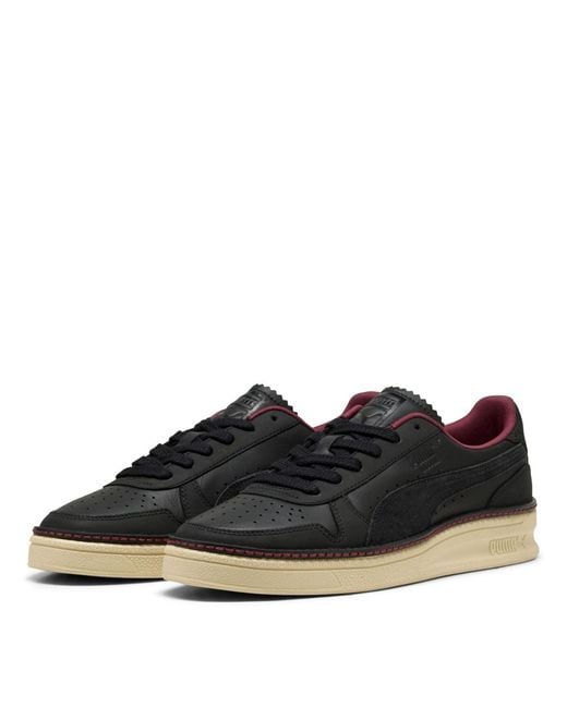 PUMA Black Indoor Regal Grace Low Top Trainers