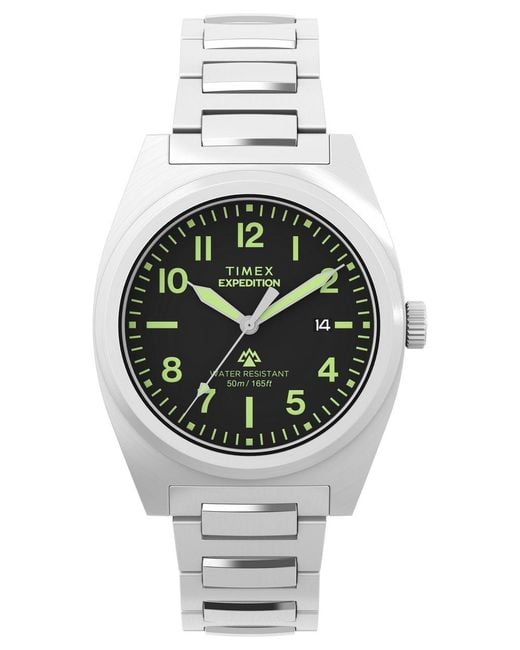 Timex Metallic Expedition North Capstone Watch Tw2Y18300 Stainless Steel for men