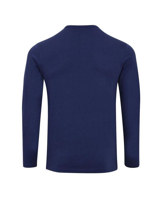 PREMIER Blue Long John Roll Sleeve Tee