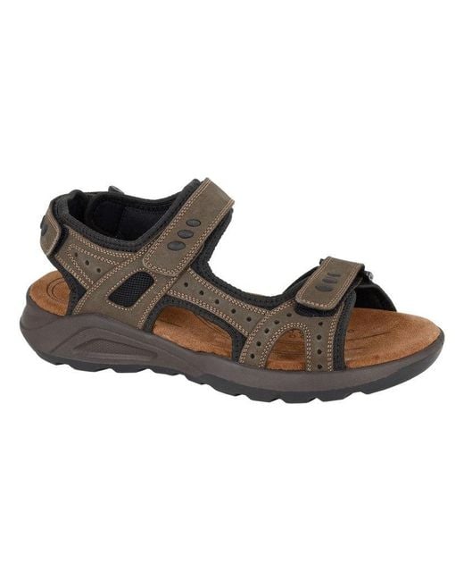 Roamer Brown M953 Hiking & Trail Sandals Nubuck for men