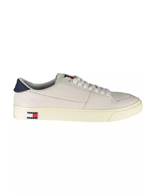 Tommy Hilfiger White Leather Sneaker for men