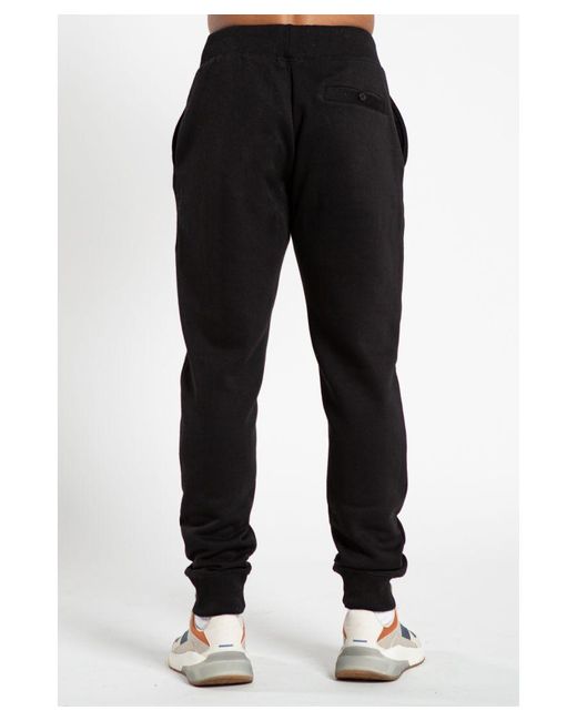 French Connection Black Cotton Blend Joggers for men