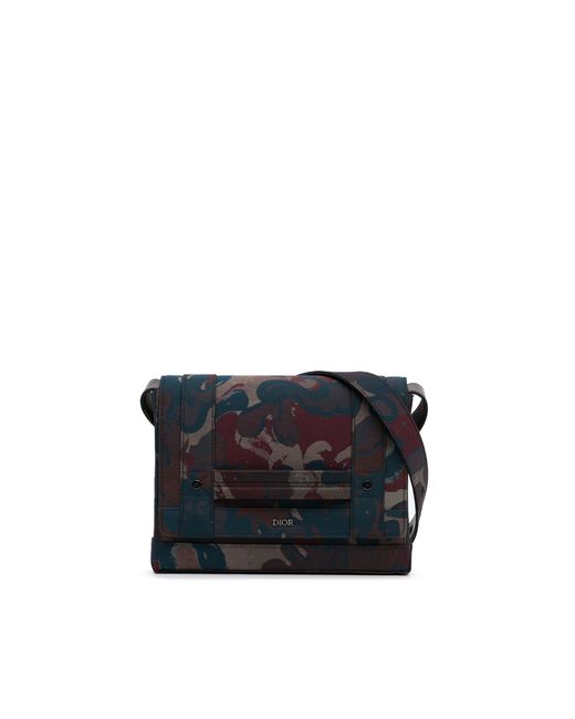 Dior Black Lock Bag Camo Jacquard
