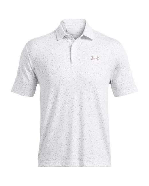 Under Armour Blue Playoff Short Sleeve Performance Polo Shirt for men