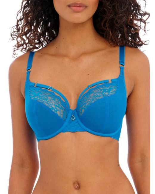 Freya Blue Temptress Plunge Bra