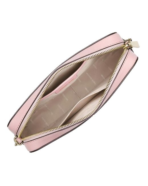 Michael Kors Pink Jet Set 35T8Gttc9L Leather Crossbody Bag For
