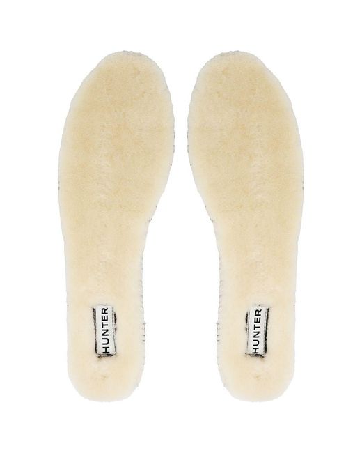 Hunter Natural Insulated Shearling Insoles Shoes for men