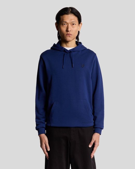 Lyle & Scott Superfine Cotton Loopback Hoodie in Blue für Herren