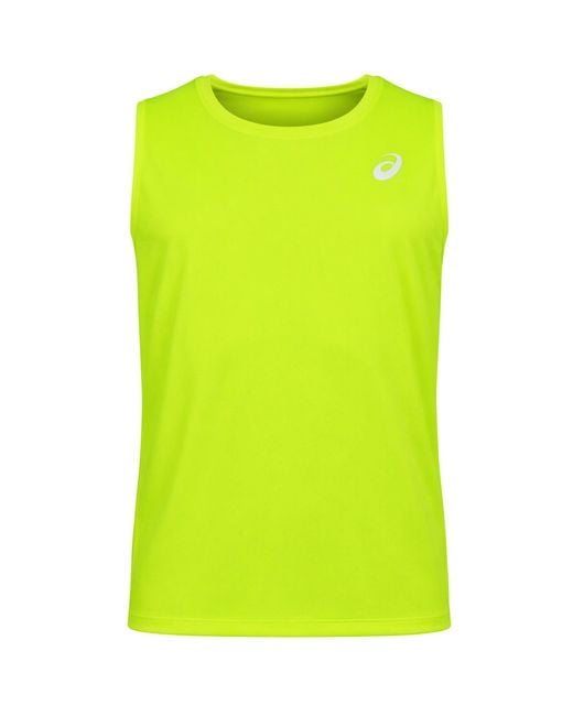 Asics Green Core Logo Singlet Vest for men