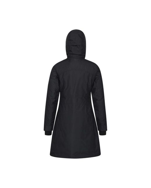 Mountain Warehouse Black Ladies Polar Down Long Length Hybrid Jacket ()