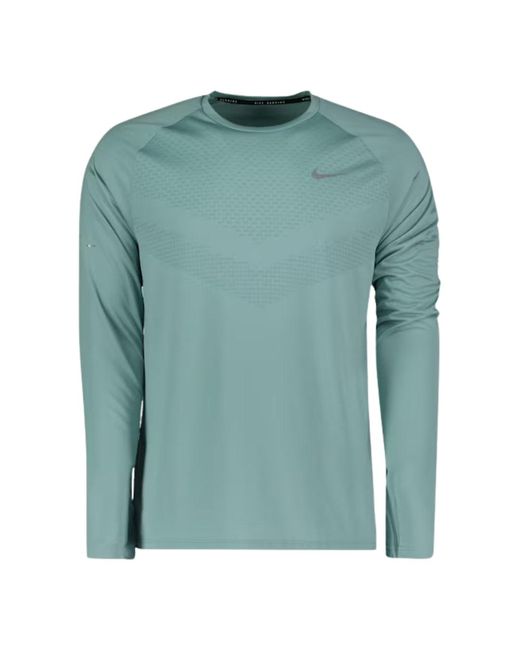 Nike Green Dri-Fit Adv Stride Longsleeve Running Top for men