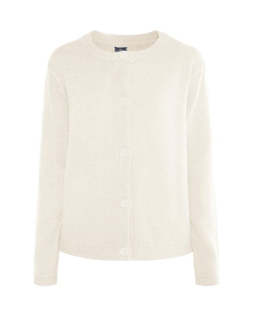 Dreimaster Vest Wolwit in het White