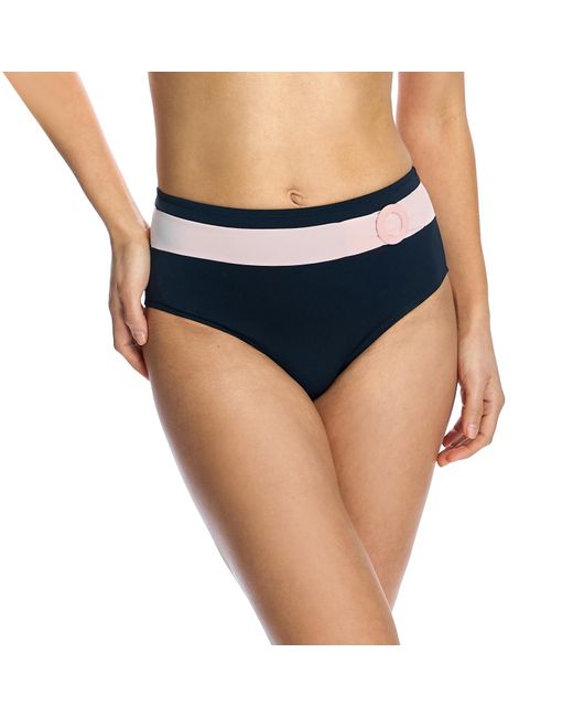 Ory Blue High-Waisted Bikini Panties W240861