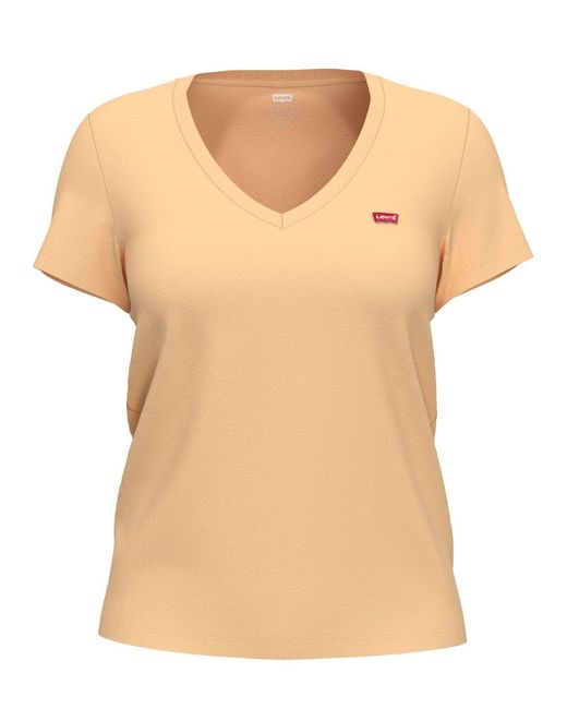 Levi's Natural Levi's Almond Cream Perfect Neck T-Shirt