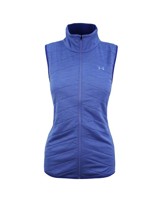 Under Armour Blue Coldgear Reactor Gilet Zip Up Fitted Sleeveless 1304348 586