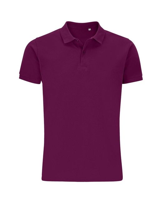 Sol's Purple Planet Piqué Organic Polo Shirt (Astral) for men