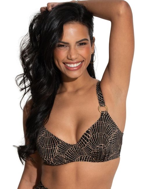 Pour Moi Black 20921 Samoa Underwired Bikini Top