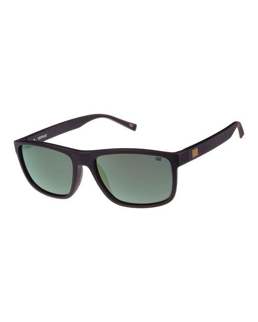 Caterpillar Black Rectangle Matte Polarized Cps-8520 for men