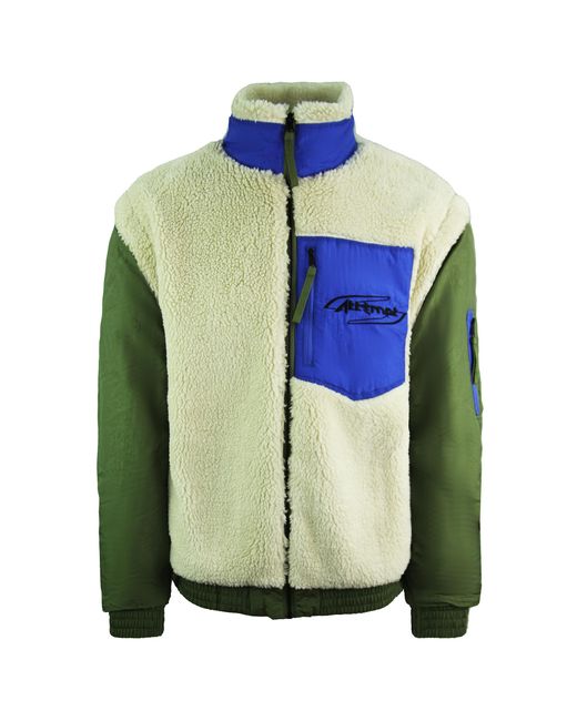 PUMA X Versuch Sherpa Bomber Reißverschluss Herrenjacke 598257 75 in Green für Herren