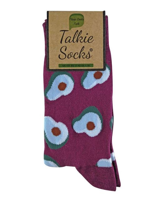 Sock Snob Purple Talkie Socks