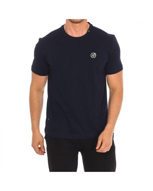 Philipp Plein Blue Tips401 Short Sleeve T-Shirt for men
