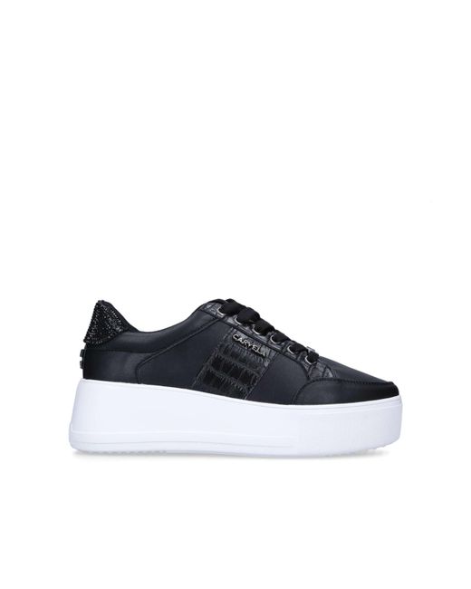 Carvela Kurt Geiger Blue Jive Lace Up Sneakers