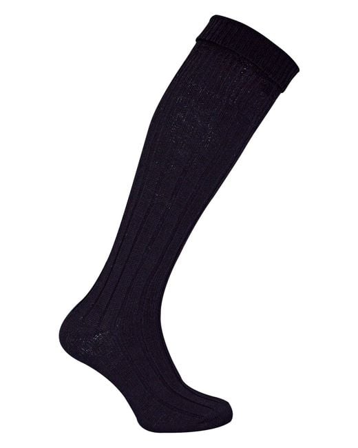 Sock Snob Blue Wool Kilt Socks for men
