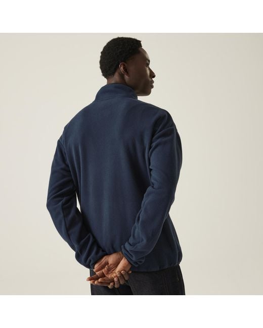 Regatta Blue Frankie Full Zip Outdoor Warm Winter Fleece Jacket for men