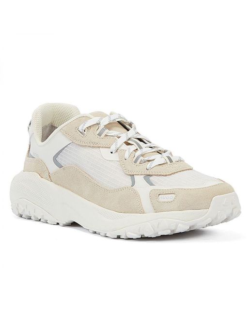 HUGO White Go1St Lace Trainers for men