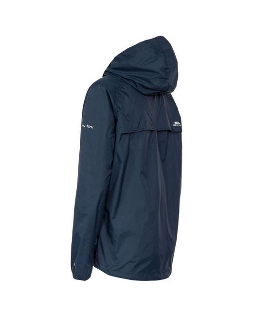 Trespass Blue Ladies Qikpac Waterproof Packaway Shell Jacket