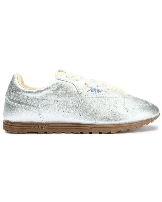 Autry White Windspeed Low Trainers