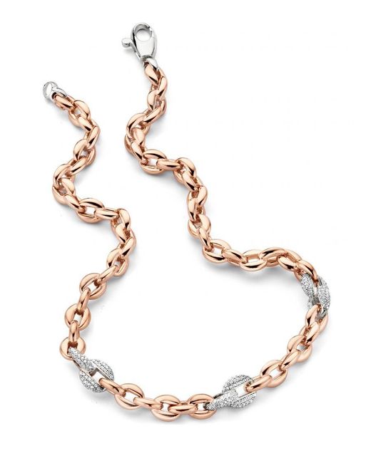 Orphelia Metallic 925 Sterling Necklace