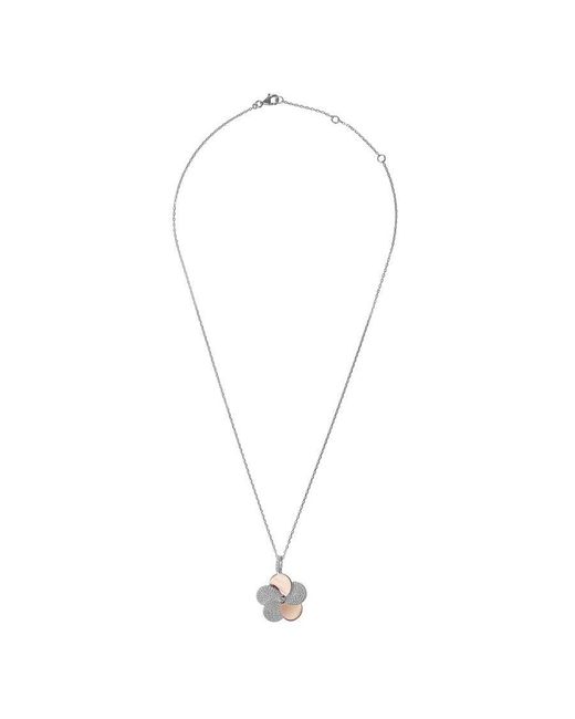 Orphelia Metallic 'Fioni' 925 Sterling Chain With Pendant