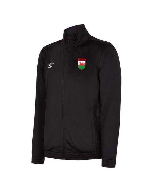 Umbro Black Wales Tricot Track Jacket for men