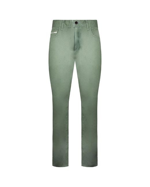Vans Green Off The Wall V46 Low Waist Straight Leg Chinos for men