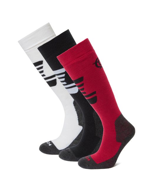 TOG24 Red Bergenz 3 Pack Ski Socks/Dark/Optic