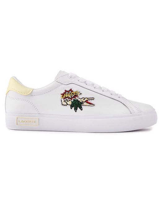 Lacoste White Powercourt Trainers