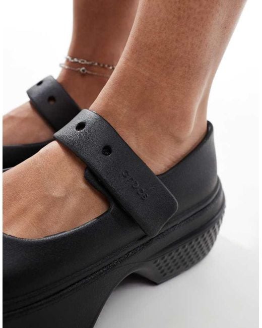 CROCSTM Black Stomp Mary Janes