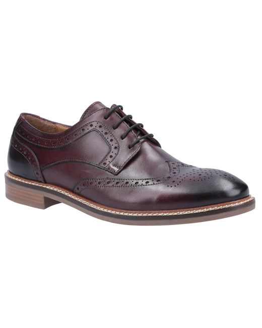 Hush Puppies Black Bryson Lace Shoes for men