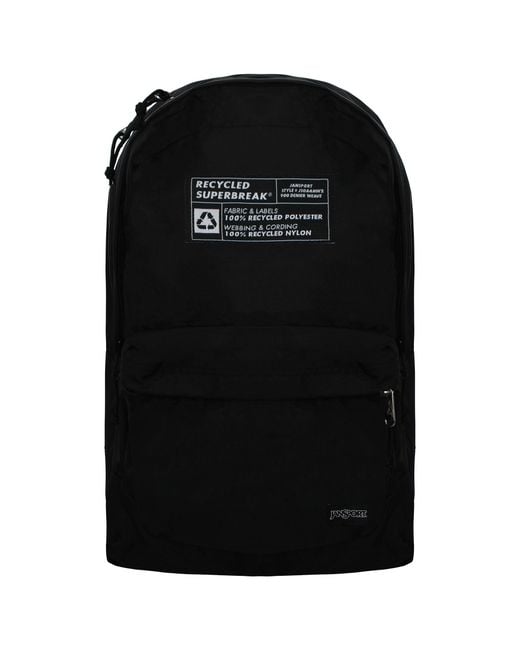 Jansport Black Recycled Superbreak 26L Backpack for men